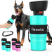 lesotc 35oz portable dog water bottle with leak-proof travel water bowl and squeeze bottle for outdoor walking and hiking