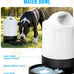 petnf dog water bottle portable 1 gallon (128oz) automatic gravity dog water bowl dispenser with pull-out drinking bowl