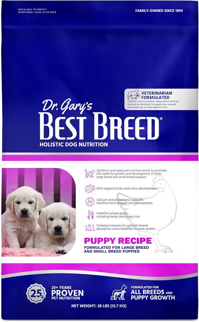 Dr. Gary's Best Breed Puppy Recipe 28lbs Natural Dry Dog Food