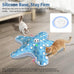 Blue White Rechargeable Interactive Cat Toy with 3 Working Modes, Touch Activated, and 1000mAh Battery