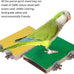 petsvv 4pc wood parrot perch stand platform toy for parakeets, parrots, cockatiels, conures, hamsters, gerbils, rats, mice bird cage accessories