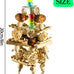 Natural Wooden Parrot Toy for Small to Medium Parrots with Safe Chewing Materials and Multi-Sensory Stimulation