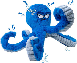 legend sandy blue octopus crinkle squeaky dog toys for large aggressive chewers durable tough