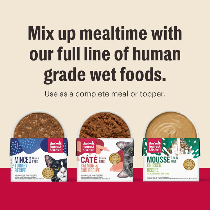 The Honest Kitchen Human Grade Grain Free Beef & Chicken Pâté Wet Cat Food, 5.5 oz, 12-pack