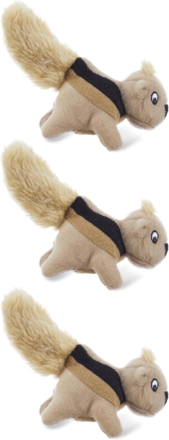 Outward Hound Hide-A-Squirrel 2-in-1 Plush Puzzle Dog Toy with 6 Squeaky Removable Squirrels, X-Large