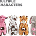 outward hound charming pet cuddle tugs cow plush squeaky dog toy 26 inches durable