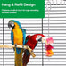 3-Pcs Stainless Steel Parrot Fruit & Vegetable Skewer Toy 6.9in/17.5cm, 8.9in/22.5cm, 10.8in/27.5cm