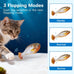 potaroma cat toys bite-sized flopping fish with catnip, realistic tap-activated moving kitten kicker, 3 floppy mode