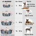 loving pets bella stainless steel dog & cat bowls - spill proof medium 20-35 lbs blueberry