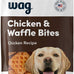 Amazon Brand Wag Dog Treats Chicken and Waffle Bites Farm-Raised Chicken Resealable Pack 24 Oz