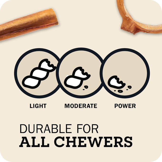 Redbarn Pet Products 5"-8" Braided Bully Sticks for Small & Large Dogs - Single Ingredient Low Odor Rawhide Free - 8 oz Bag