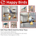 agape rotating parrot perch toy with chew toy natural wooden stand for small medium birds cage accessory