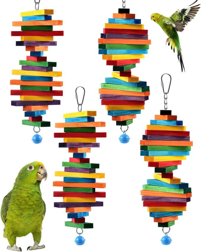 Bissap multicolored bird chewing sticks for small medium conure parakeet cockatiels lovebird pet birds