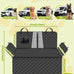 600D dog car seat cover, waterproof scratch proof nonslip dog hammock for cars, pet sedan SUV trucks