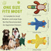 Duck Shape No-Stuffing Squeaky Crinkle Dog Toys for Small to Large Breeds, 3 Pack