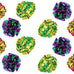 petfavorites original mylar crinkle balls cat toys 12 pack purple green red gold