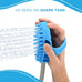 Aquapaw dog bath brush pro & shower attachment - large silicone rubber - 8ft hose attachment & shower wand for pet bathing