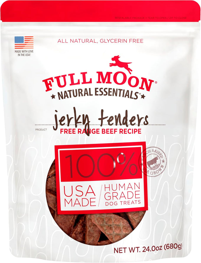 Full Moon Chicken Jerky Tenders, 26 oz, Human Grade, All Natural Dog Treats Made in USA
