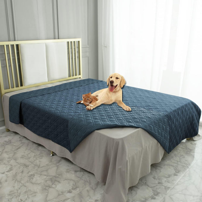 Ameritex waterproof reversible dog bed cover for sofa and couch furniture pet blanket
