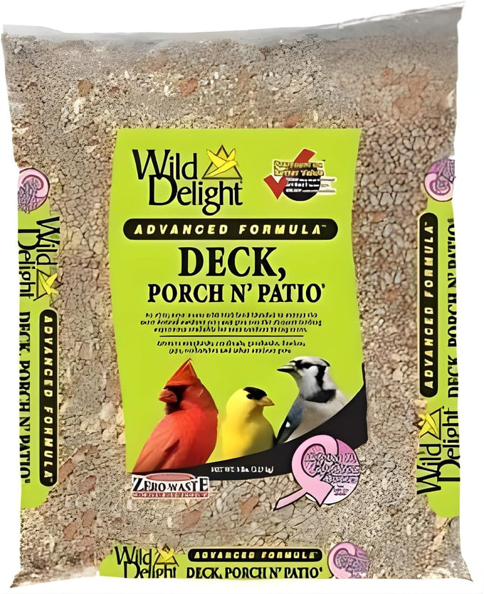 Wild Delight 374050 5lb deck porch patio bird food with pistachios, sunflower kernels, and vitamins