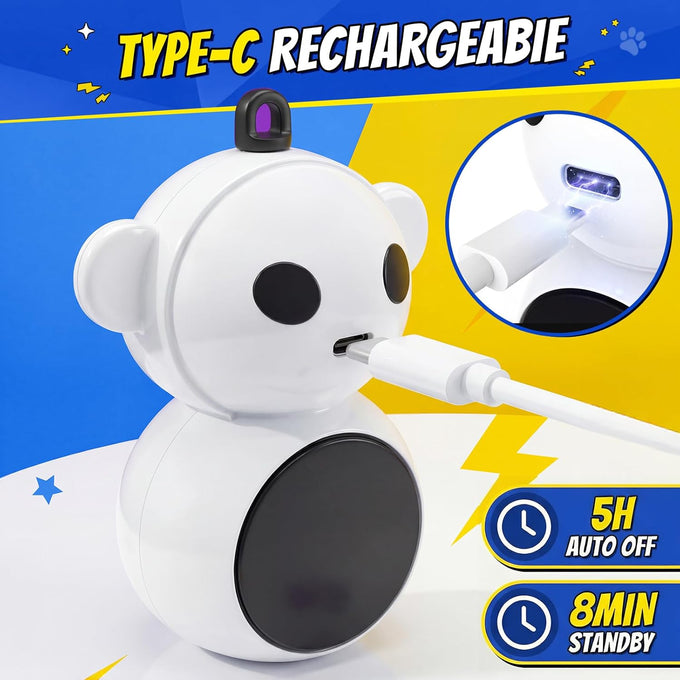 Interactive 2-in-1 Laser Pointer Cat Toy with Flying Bird and Smart Moving Wand