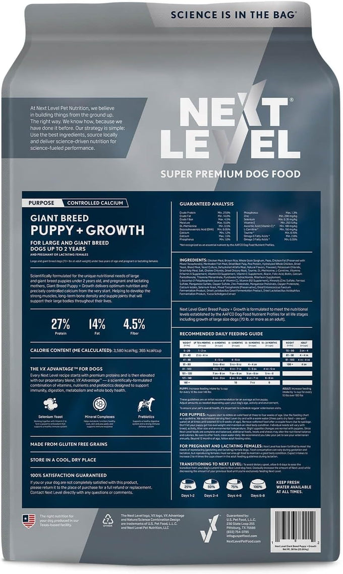 Next Level Giant Breed Puppy & Growth Dog Food - Chicken, Fish & Grain-Free
