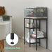 ybing 20 gallon fish tank stand with shelf brown wooden board
