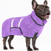 Bienbee Dark Blue XL Dog Bathrobe for Small Medium Large Dogs, Quick Drying Super Soft Adjustable Towel
