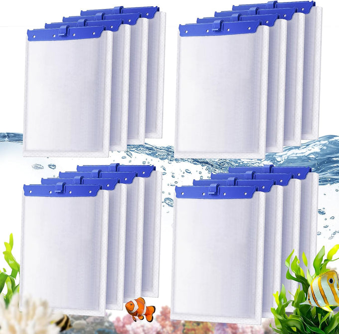 Tetra Whisper Bio-Bag Filter Cartridges Large, 6-in-1 16-Pack for 20-60 Gallon Aquariums, Low-Dust Install