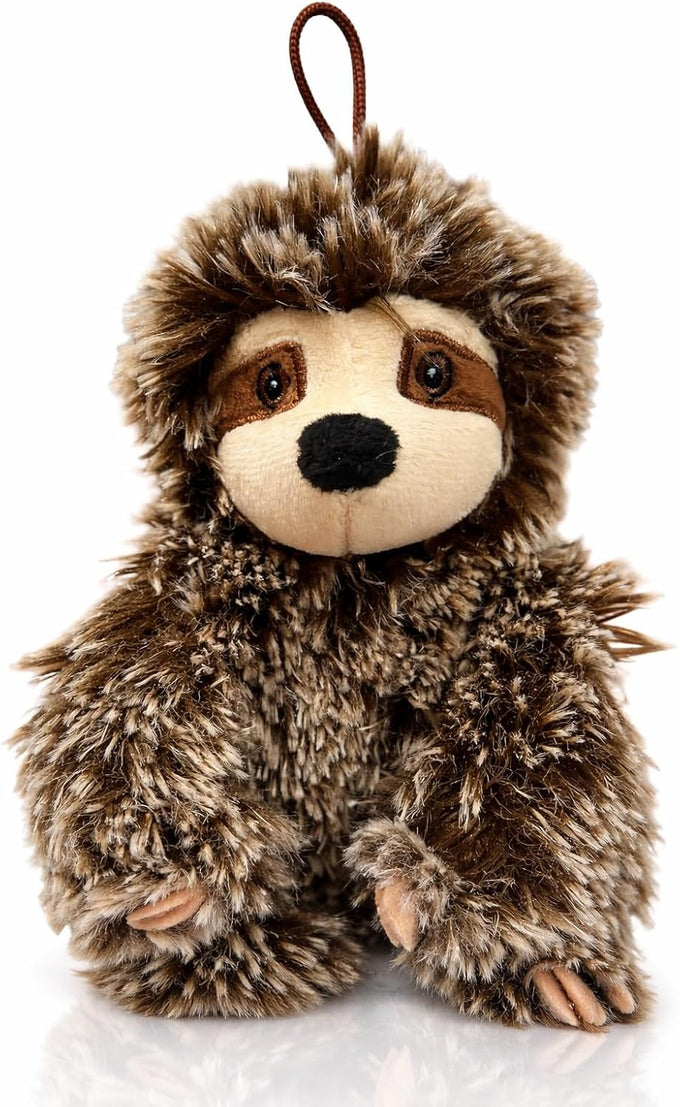 Multipet Sloth Dog Plush Toy, 10 inches, Squeaky, Extra Soft, Cuddling & Play