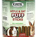Natural Apple & Oat Puff Sticks for Small Pets - High Fiber, Variety, Dental Health, Oat Hay - 6 oz.