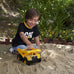 cat construction toys 10" dump truck heavy-duty plastic working tilting bed toddler & kids