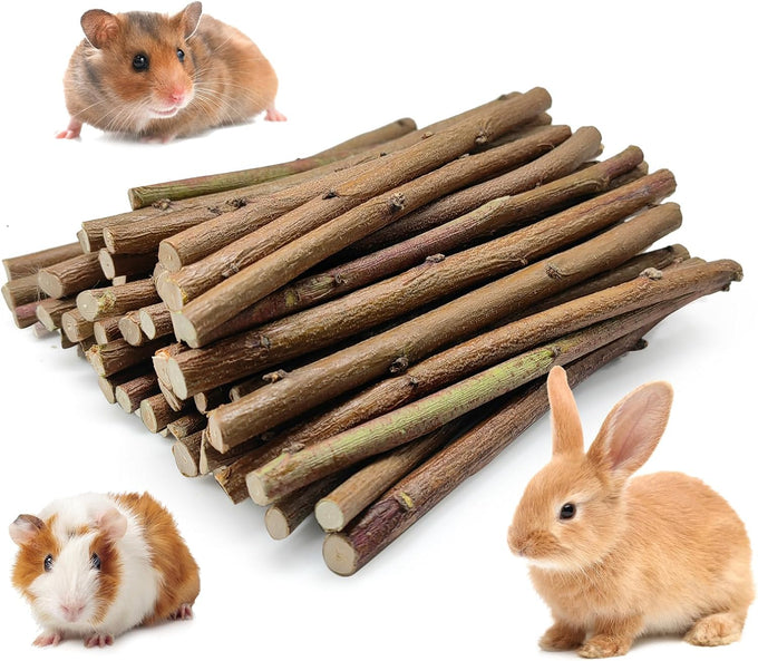 jorewood 33pcs rabbit chew sticks natural timothy grass molar teeth stick guinea pig toys