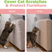 Best Pet Supplies Catify Beige Cat Scratcher, Peel & Stick, Claw Safe, Furniture Saver, Indoor Play, Natural Cat Behaviors, Heavy Duty, L: 39"