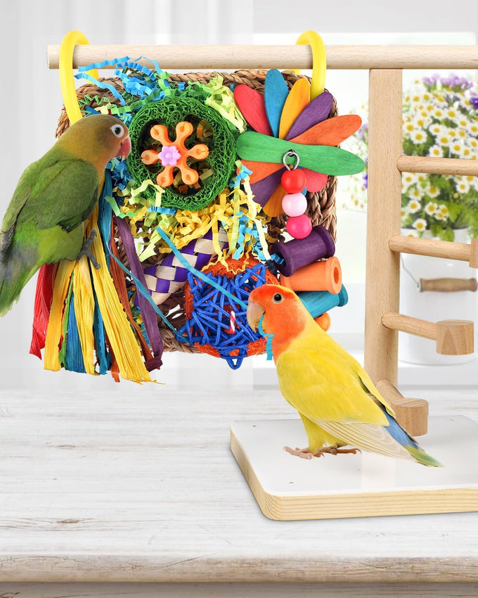 Erkoon bird cockatiel foraging toys for hang lovebrid parakeets conures bird toys