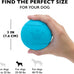 Chew King 3 inch natural rubber fetch balls durable dog toy pack of 3