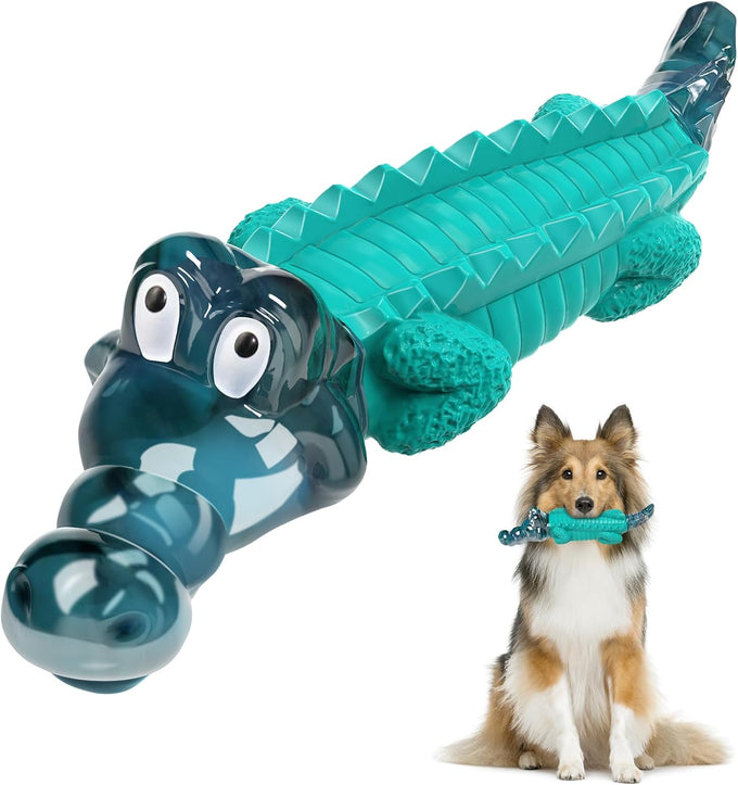 Jeefome Milk Flavored Alligator Dog Toys for Aggressive Chewers, 20-100lbs, Large & Medium Breed Dogs
