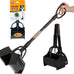 Arm & Hammer Dog Pooper Scooper Swivel Bin & Rake, Black, 32-inch Adjustable Handle, Heavy Duty Scented Waste Bags Included