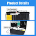 AQUANEAT 1.2 Gallon Small Rectangular Betta Fish Tank Starter Kit with LED Light and Water Filter Pump