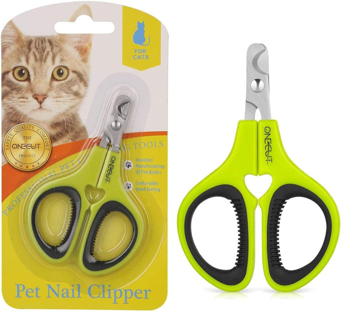 Pet Nail Clippers for Cats, Kittens, Small Dogs and Rabbits, Stainless Steel, Pink, Easy to Use