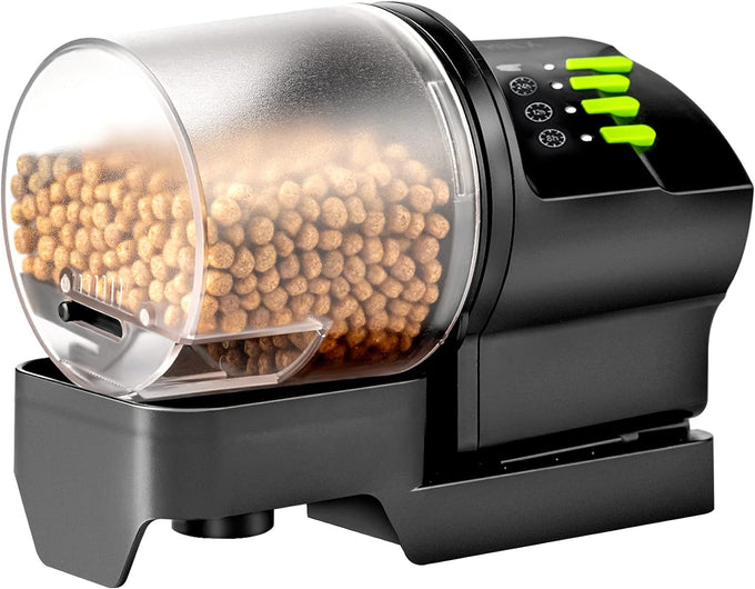 dxophiex wifi fish feeder automatic fish feeder for aquarium and turtle tank with feeding ring