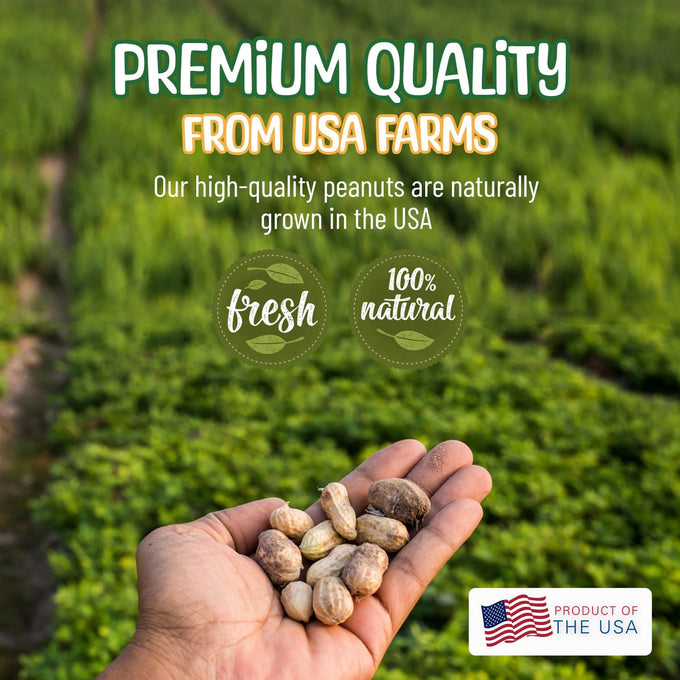 Sneaky Mango raw peanuts in shell, 5 pounds, all-natural food for wildlife, grown in USA for healthy nutrition