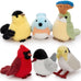 6 Pcs bird plush toy set, soft and safe, 6 inch, educational, birthday gift, kids, boys, girls, bird lovers, nature theme decor