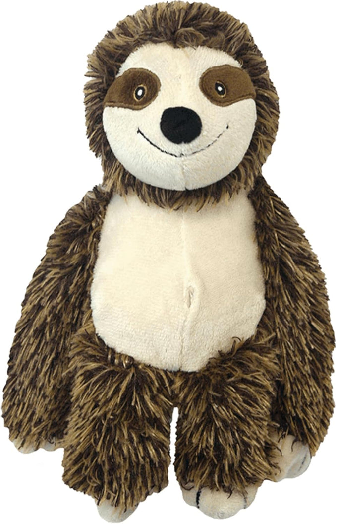 Multipet Sloth Dog Plush Toy, 10 inches, Squeaky, Extra Soft, Cuddling & Play