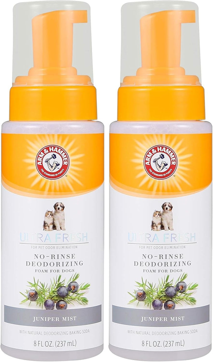 Arm & Hammer Ultra Fresh Waterless Dog Bath Spray with Baking Soda, White Jasmine Scent, 10 Fl Oz