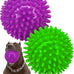 pweituoet 4.5" heavy duty squeaky dog balls for medium large dogs, 2 pack