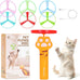 White Cat Fetch Toy with Rechargeable Flying Disc Launcher and 6 Glowing or Classic Discs