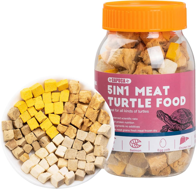Dried River Fish Minnows - High Protein Natural Food for Turtles, Bearded Dragons, Cats & Tropical Fish (5.5oz)