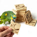 16 Pack Natural Balsa Wood Bird Chew Toys for Medium Birds, Softest Wood, Safe Chewing Toys