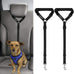 Bwogue 2-packs adjustable nylon dog cat car headrest restraint safety seat belt strap harness